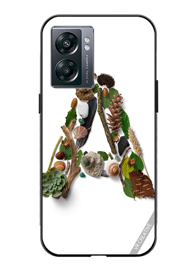 VR CREATIVE Protective Case Cover For Oppo A57 5G Alphabet A Design Multicolour  - Image 1