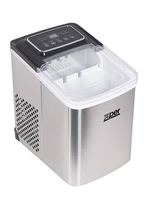 Xper Ice Maker, 100 Watts, 2 Liters, with Screen, Stainless Steel - XPIM-35SS