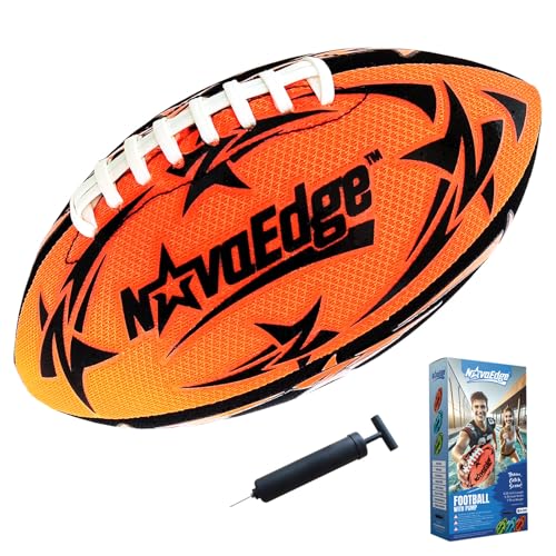 NovaEdge Hydro Water Football 925in Waterproof Pool Football with Real Double Laces Lightweight Grip Ball for Kids Teens Adults Great for Beach Lake Outdoor Games Fun Birthday or Easter Gift - Image 1