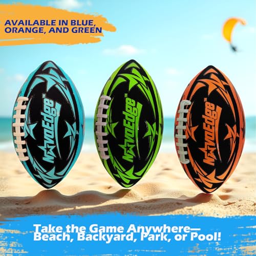 NovaEdge Hydro Water Football 925in Waterproof Pool Football with Real Double Laces Lightweight Grip Ball for Kids Teens Adults Great for Beach Lake Outdoor Games Fun Birthday or Easter Gift - Image 5