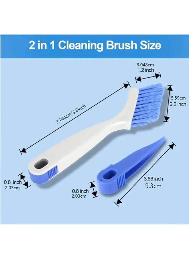 2pcs Household Cleaning Scrubber Brush for Kitchen Sink Window Track Tile Line Deep Clean - Image 4