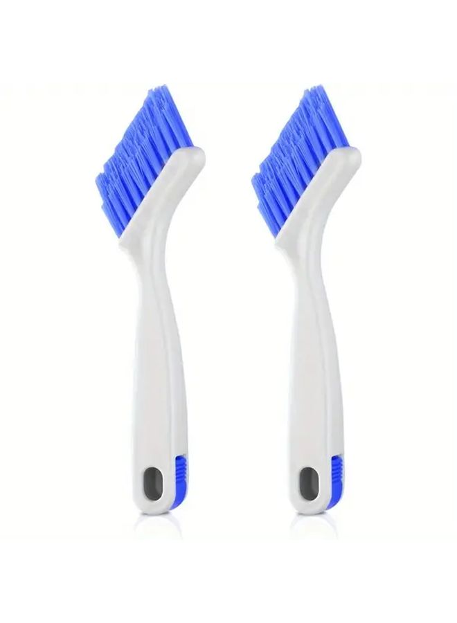 2pcs Household Cleaning Scrubber Brush for Kitchen Sink Window Track Tile Line Deep Clean - Image 1
