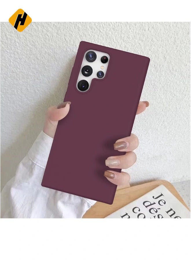 HuHa Samsung Galaxy S23 Ultra Case Cover Black Slim Fit for Soft TPU Back Cover Flexible Silicone Cover - Image 2