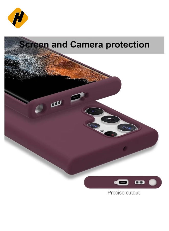HuHa Samsung Galaxy S23 Ultra Case Cover Black Slim Fit for Soft TPU Back Cover Flexible Silicone Cover - Image 4