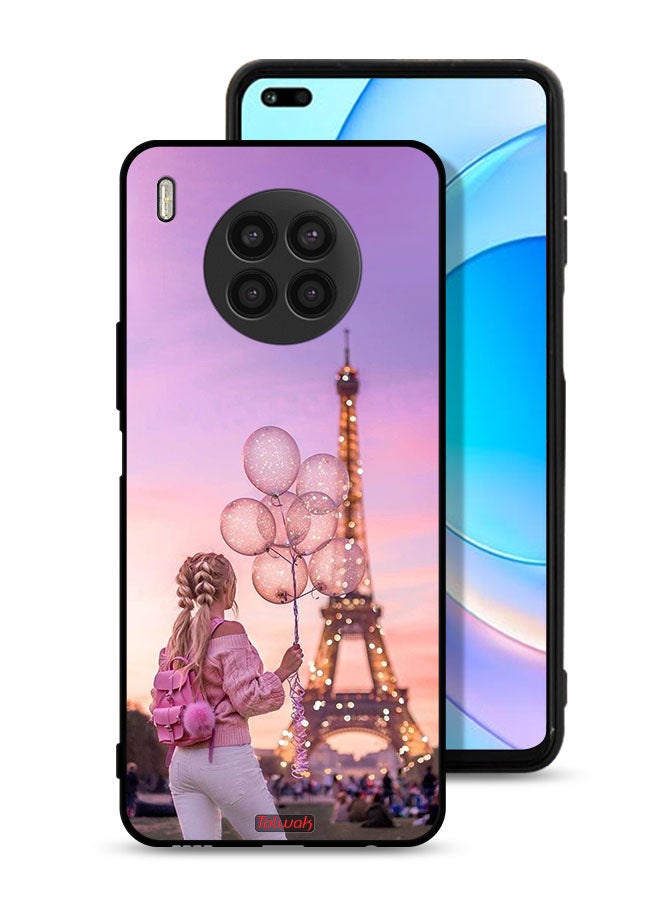 Tolwak Huawei nova 8i Protective Case Cover Girl Holding Balloons - Image 1