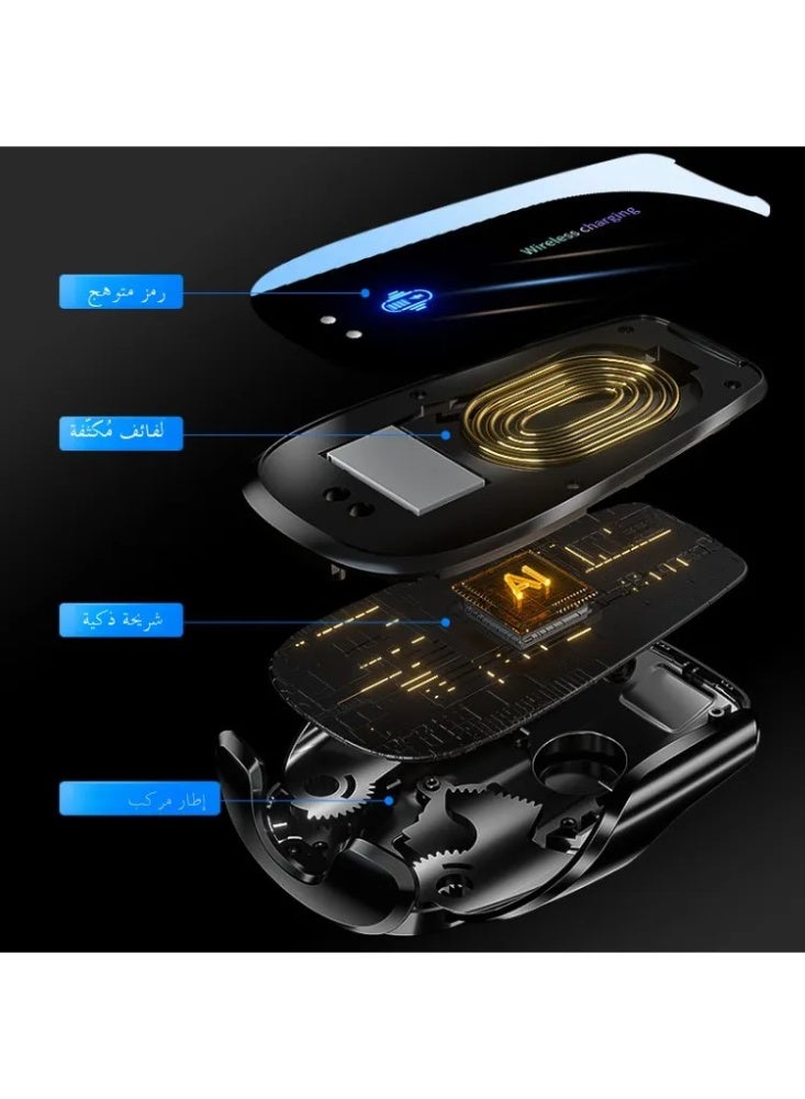 Wireless Fast Charging Phone Holder for Car/Truck - Anti-Shock Silicone Mount with 360° Rotation - Image 3
