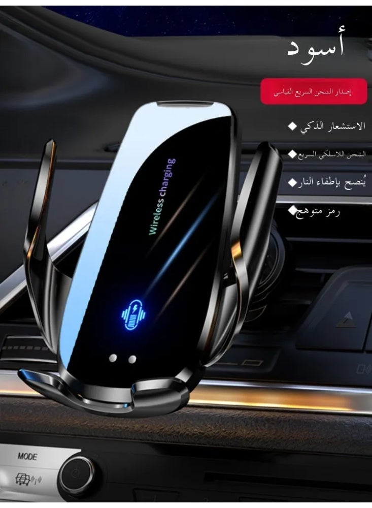 Wireless Fast Charging Phone Holder for Car/Truck - Anti-Shock Silicone Mount with 360° Rotation - Image 4