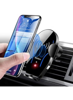 Mikikin Wireless Car Charger, Auto-Clamping Car Phone Holder Mount 10W Fast Charging Air Vent Car Charger Compatible with iPhone 16 15 14 13 12 11 Pro Max Mini XR XS X, Samsung Galaxy S24 Ultra S23 S22 S21+  - Image 1