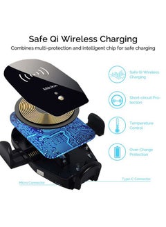 Mikikin Wireless Car Charger, Auto-Clamping Car Phone Holder Mount 10W Fast Charging Air Vent Car Charger Compatible with iPhone 16 15 14 13 12 11 Pro Max Mini XR XS X, Samsung Galaxy S24 Ultra S23 S22 S21+  - Image 5