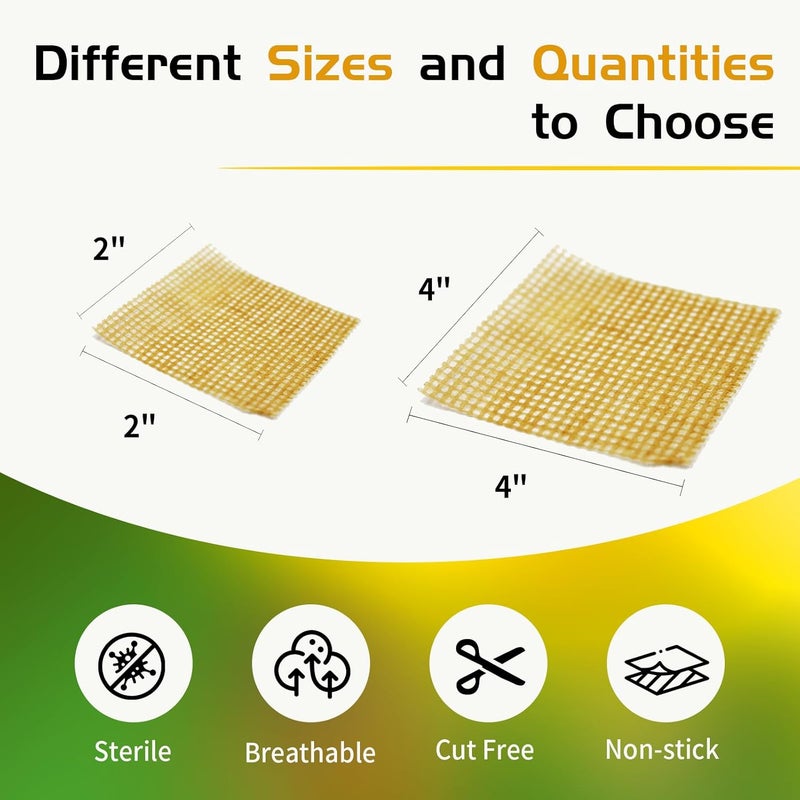 POLYNEW Manuka Honey Gauze Dressing 6 Individual Pack 4x4 Patches Manuka Honey Wound Care Gauze for Cuts Scald and Burns for Wound Healing Dressing - Image 5
