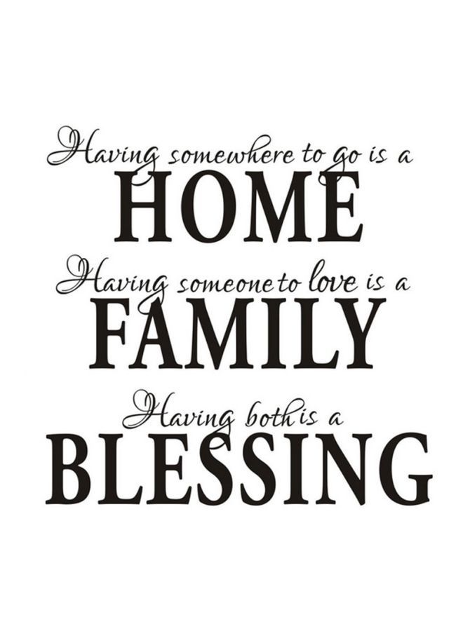 NIBEMINENT Qiangtie Decorative Proverbs Poem Wall Sticker Black 55.5x57cm - Image 1