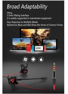 Generic Wired Earbuds with Microphone, Battle Buds Wired Gaming Earbuds with Dual Microphone, Volume Control, Gaming Headset with Mic, Gaming Earphones Wired for Mobile Gaming, Switch, Xbox One, PS4, PS5, PC  - Image 3