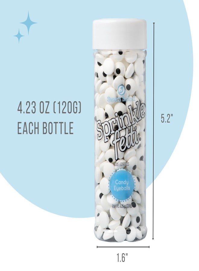 Sweets Indeed Bulk Candy Eyeballs, 300 Edible Eyes, Christmas Sprinkles, Perfect for Cake Decorations, Baking, Ice Cream, Cookies, Cupcake Topper 4.3 ounces - Image 2