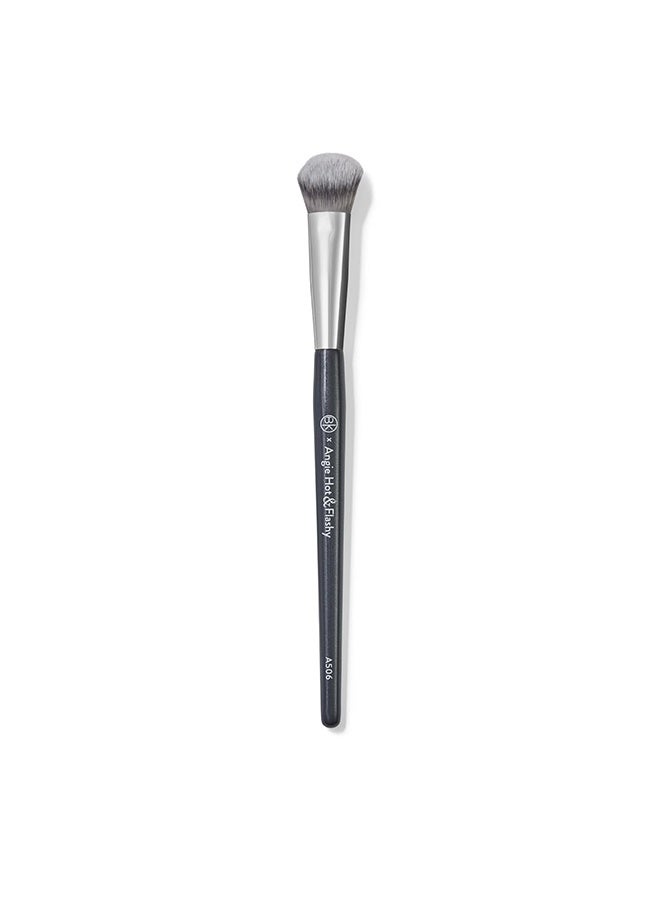 BK BEAUTY Angie Hot & Flashy A506 Concealer Brush - "Kitten Paw" Face Brush - Under -Eye Concealing and Contouring - Makeup Brushes - Image 1