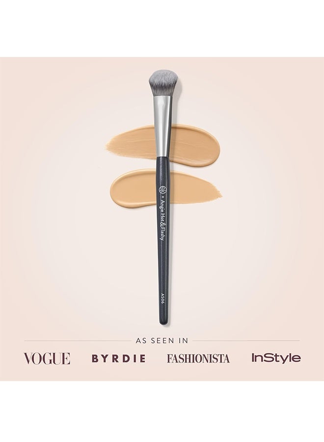 BK BEAUTY Angie Hot & Flashy A506 Concealer Brush - "Kitten Paw" Face Brush - Under -Eye Concealing and Contouring - Makeup Brushes - Image 3