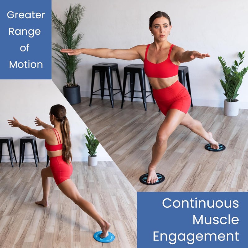 Gliding Discs for Working Out - Exercise Sliders for Carpet & Hardwood Floors 1 Pair, Authentic Workout Sliders Disc for Full Body Resistance Workout, Includes 4 Streaming Video Workouts - Image 4