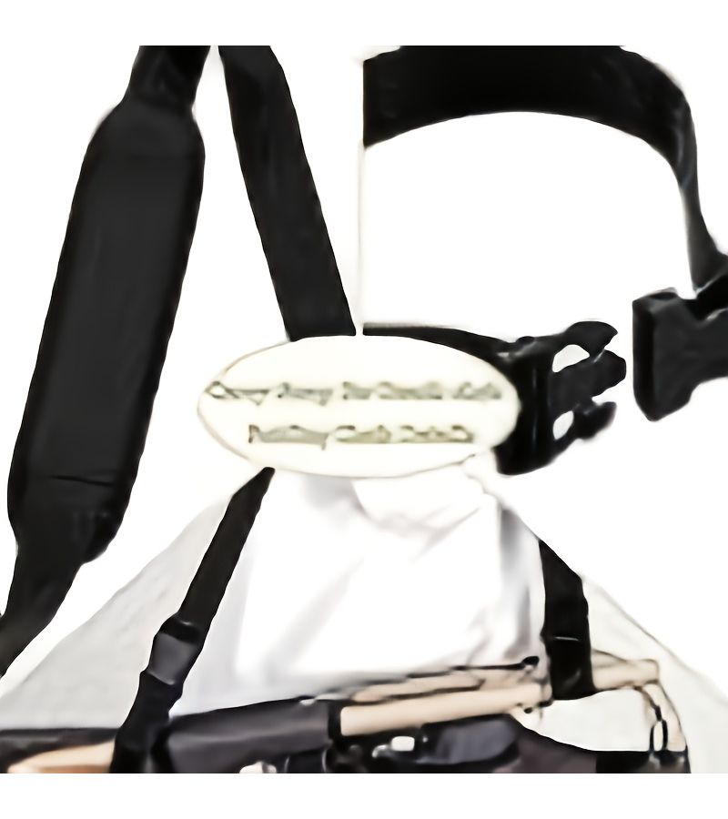 1 Set Adjustable Heavy Duty Black Folding Chair Carry Strap for Camping and Beach - Image 2