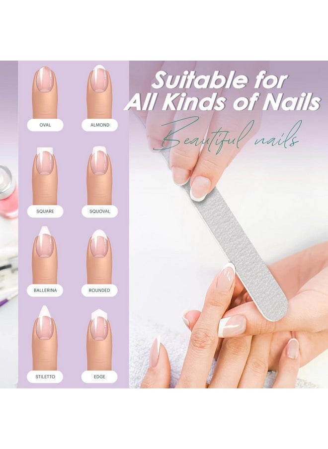 Triton - Triton Professional 100/100 Double Sided Nail Filer/Emery Board/Buffer/Polisher, Reusable Hard File Washable Manicure Pedicure Tool For Home N Salon - Image 1