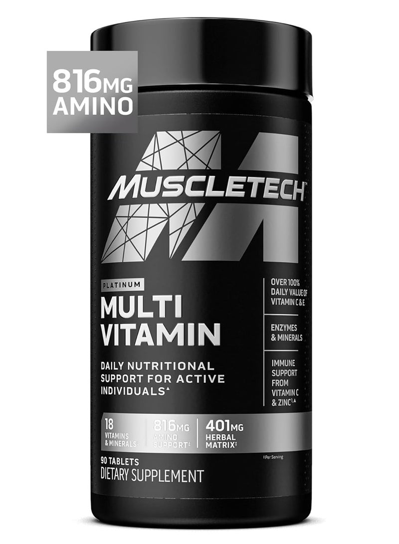 MuscleTech Platinum Multivitamin 90 Tablets - Image 1