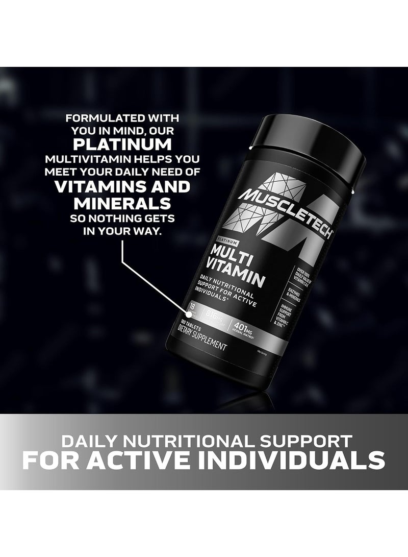 MuscleTech Platinum Multivitamin 90 Tablets - Image 4