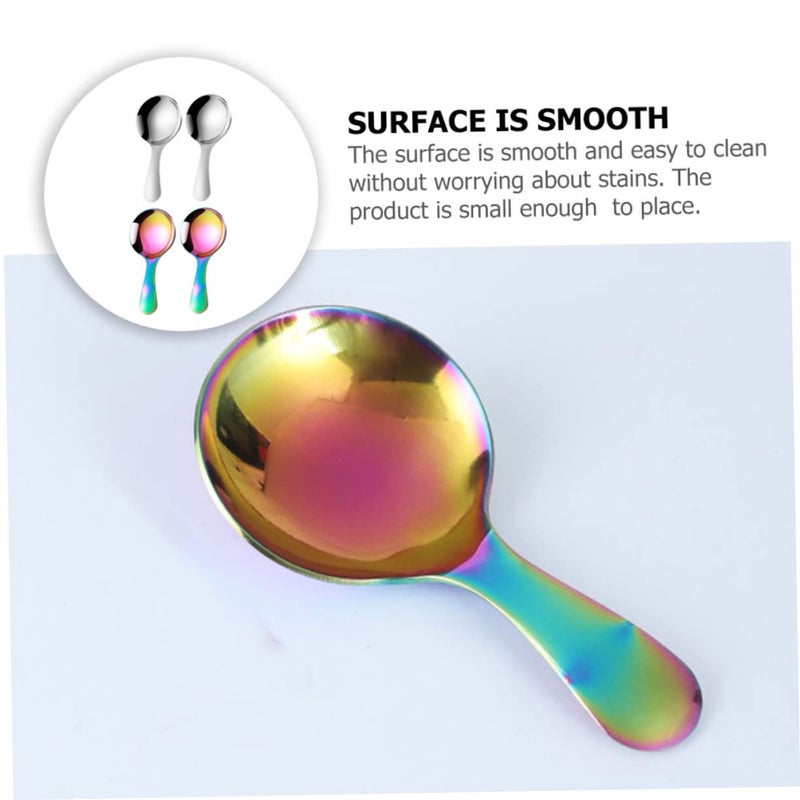 3 Stainless Steel Spoons Cute Practical Soup Dessert Spoons for Kids Food Grade - Image 4