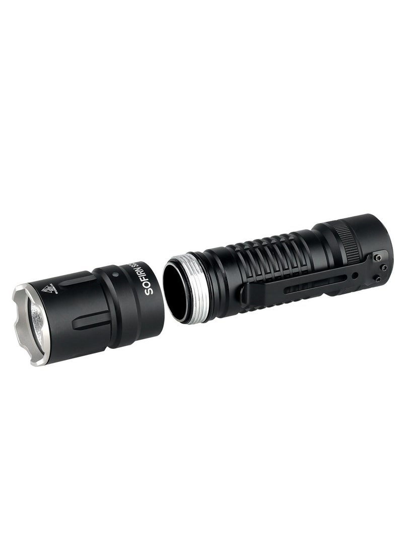 SC28 XHP50B HD LED 2800Lm Type C Rechargeable Flashlight Portable Powerful 21700 Torch EDC Flash Light IPX8 For Camping  - Image 4