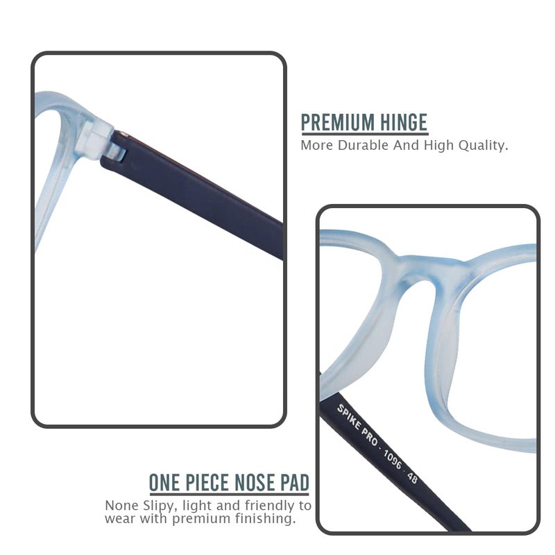 EYMEN Classic Non Prescription Clear Lens Glasses for Women Men Square Frame Eyeglasses Multiple Shades - Image 5