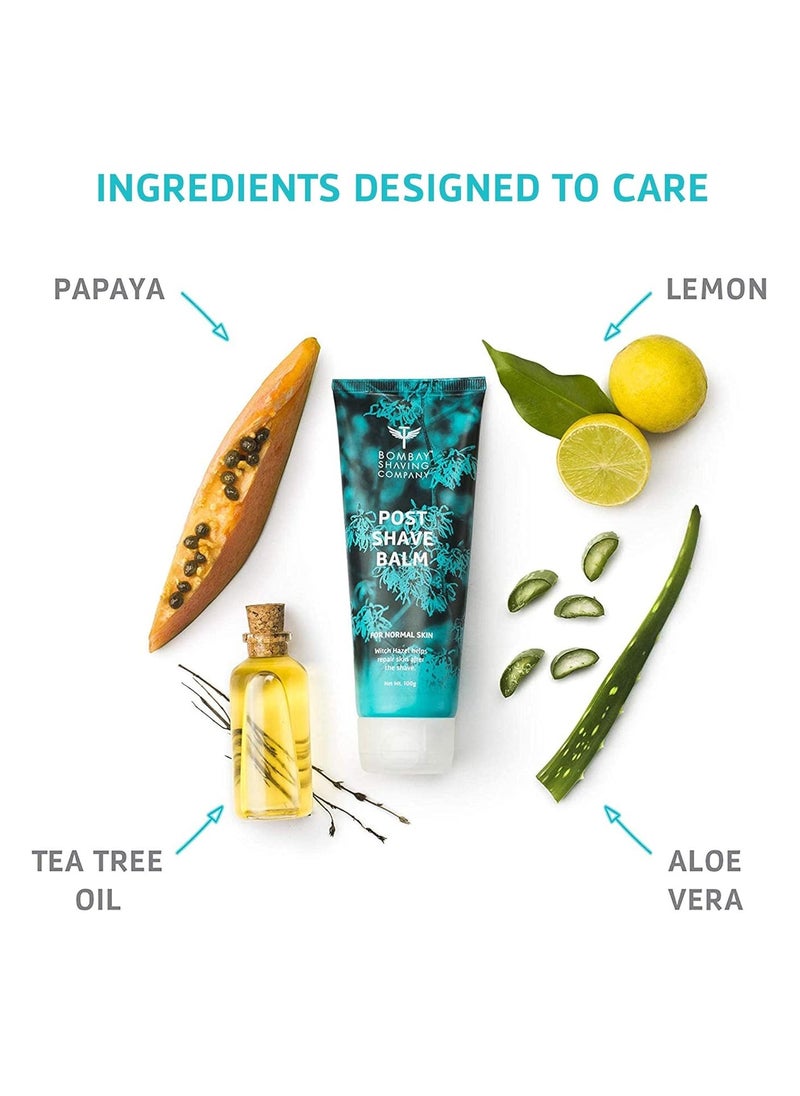 BOMBAY SHAVING COMPANY Post Shave Balm After Shaving Lotion with Witch Hazel  Alcohol Free  100 g  - Image 2