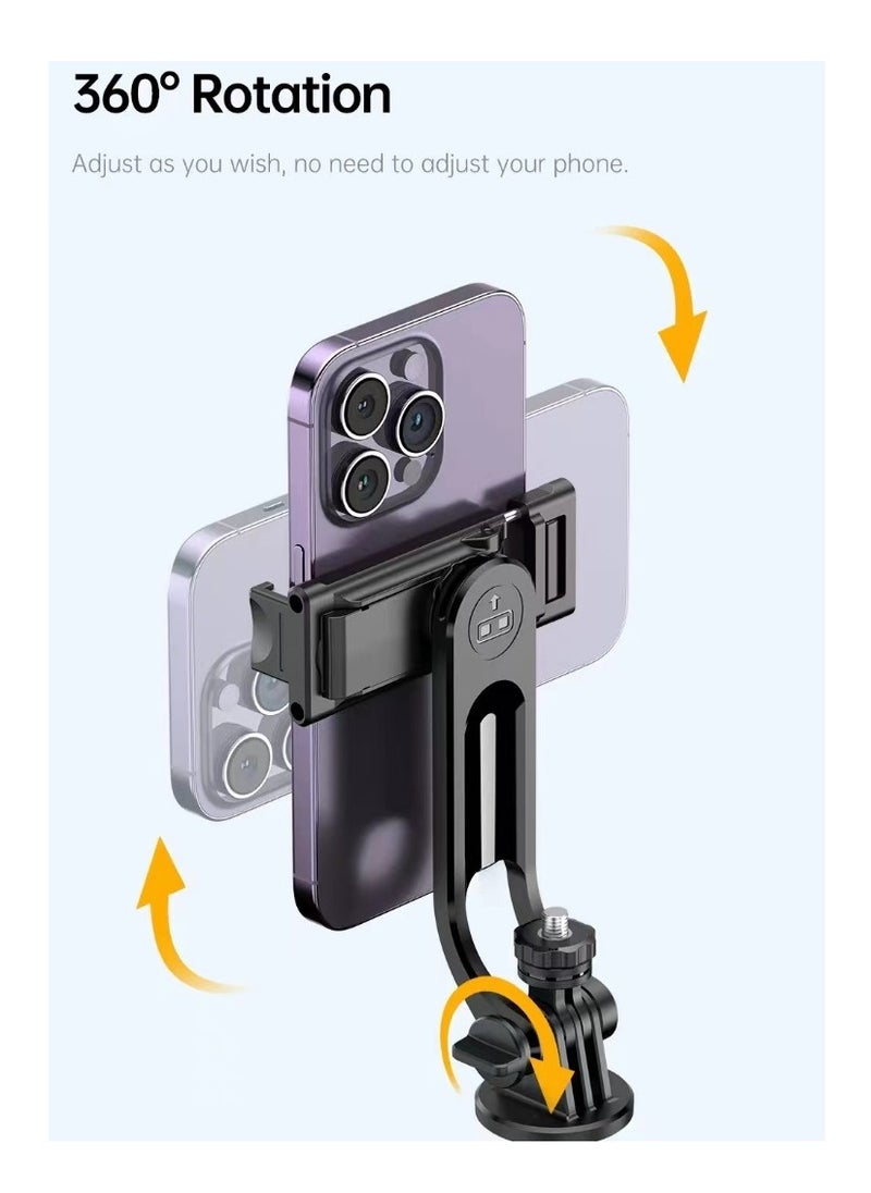 ARNOTEC - 53 Inches(135cm) Selfie Sticks Tripod,Separate design smartphone tripod Stand with Wireless Remote Control and Double fill light Portable Retractable Cell Phone Tripod for iPhone/Samsung/GoPro/Android Phonem Length 135CM - Image 1