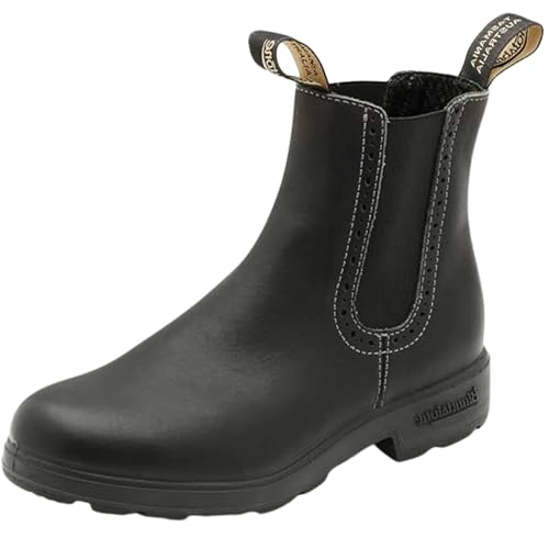 Blundstone 1448 Women's Originals High Top Chelsea Boots, Water Resistant Leather Boots for Women with Shock Absorption and Removable Cushioned Footbeds, Voltan Black, 9.5 US Women / 6.5 AU - Image 1