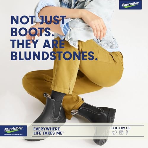 Blundstone 1448 Women's Originals High Top Chelsea Boots, Water Resistant Leather Boots for Women with Shock Absorption and Removable Cushioned Footbeds, Voltan Black, 9.5 US Women / 6.5 AU - Image 5