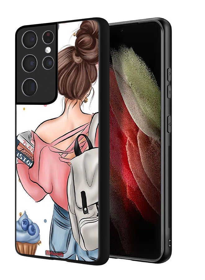 Tolwak Samsung Galaxy S21 Ultra 5G Protective Case Cover Books In Hands - Image 1