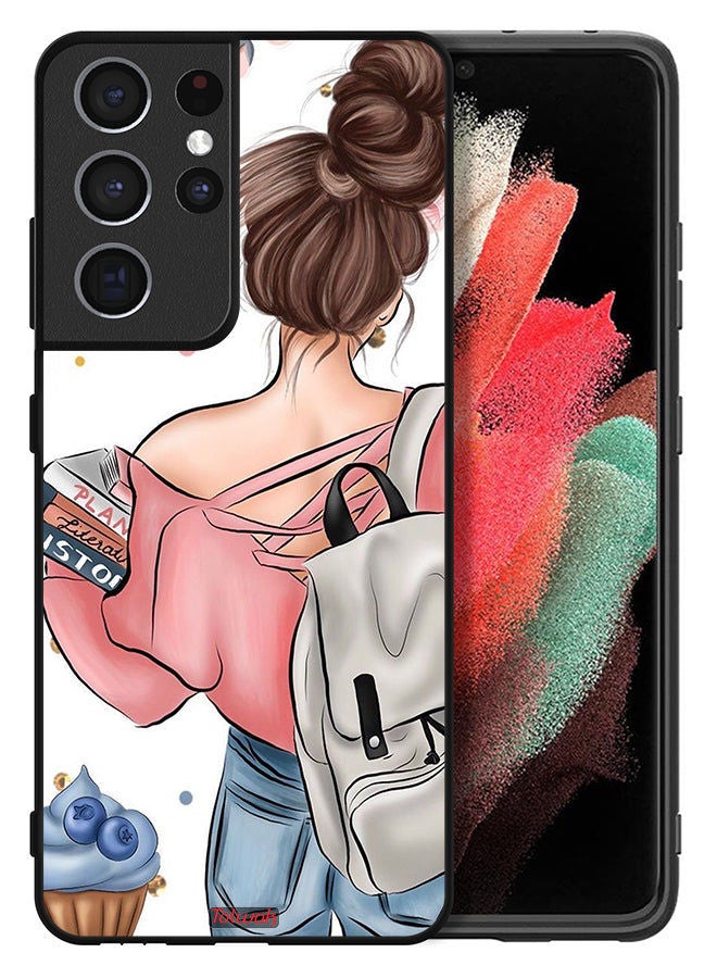 Tolwak Samsung Galaxy S21 Ultra 5G Protective Case Cover Books In Hands - Image 2