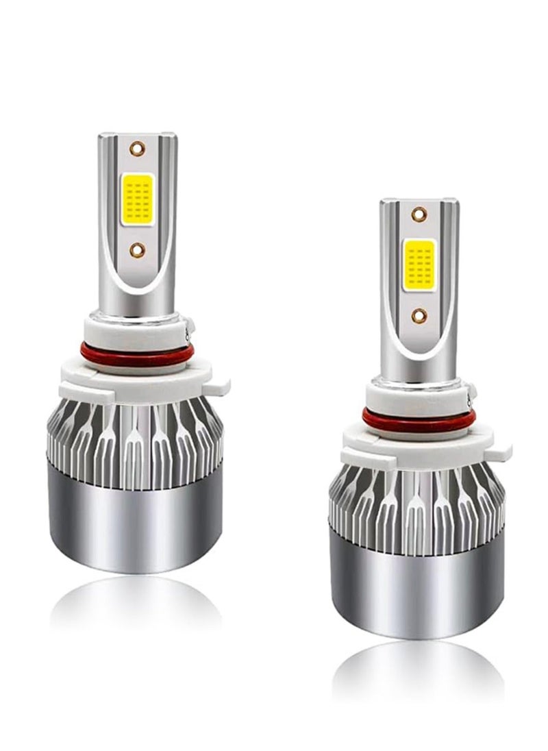 Generic 2 PCS H8/H11/H9 Car LED Light, 6000K 3800LM Bright LED Bulb High Low Beam Halogen Replacement, Waterproof Fog Light Bulb Replacement, Plug & Play Bulb Lighting Car Accessories  - Image 1