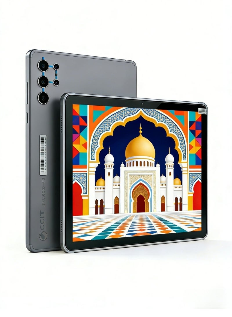 CCIT Tab G25 Tablet, 10.1-Inch Incell IPS LCD, 16GB RAM, 1TB ROM, Android 15, 10000mAh Battery, 4G/5G Support - With Keyboard & Touch Pen-Grey - Image 1