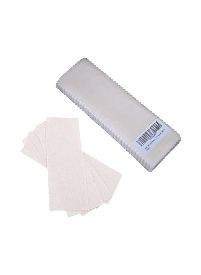 Huini 100 count Natural Muslin Cloth Epilating Waxing Strips 3 X 9 inches CD-807-1 - Image 1