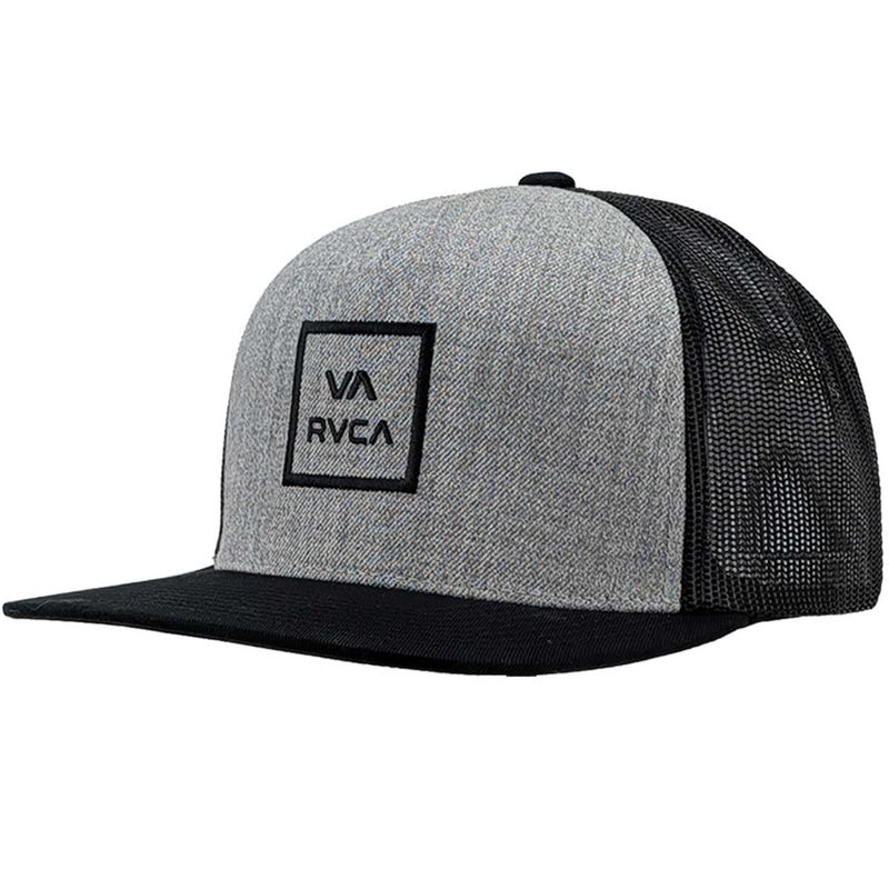 RVCA Men's VA All The Way Trucker, Heather Grey