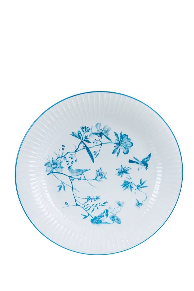 السيف غاليري طقم سفرة بورسلان بنقش أزرق السيف غاليري، 24 قطعة - أبيض - Image 2