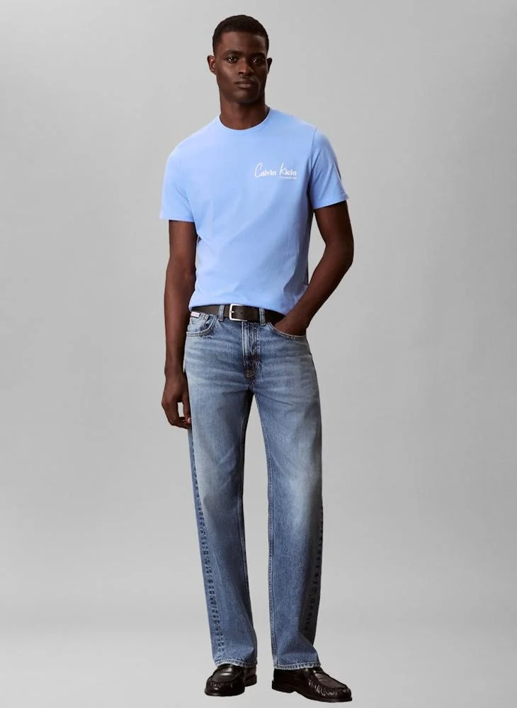 Calvin Klein Jeans  New York Logo Graphic T-Shirt for Men | Best Price UAE