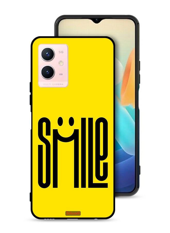 Tolwak Vivo Y33s 5G Protective Case Cover Smile Art - Image 1