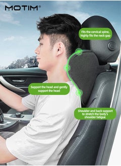Motim Car Neck Pillow, Car Head Pillow Cushion for Office and Gaming Chair, Soft Memory Foam Cushion for Neck Support, Neck Pain Relief, Travel Pillow, Ideal Head Neck Rest Pillow for Driving  - Image 4
