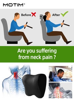 Motim Car Neck Pillow, Car Head Pillow Cushion for Office and Gaming Chair, Soft Memory Foam Cushion for Neck Support, Neck Pain Relief, Travel Pillow, Ideal Head Neck Rest Pillow for Driving  - Image 5