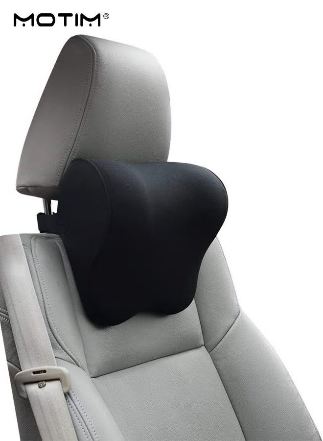 Motim Car Neck Pillow, Car Headrest Pillow, Ergonomic Design Memory Foam Cushion for Neck Support, Ideal Head Neck Pain Relief for Driving Office and Gaming Chair - Image 1