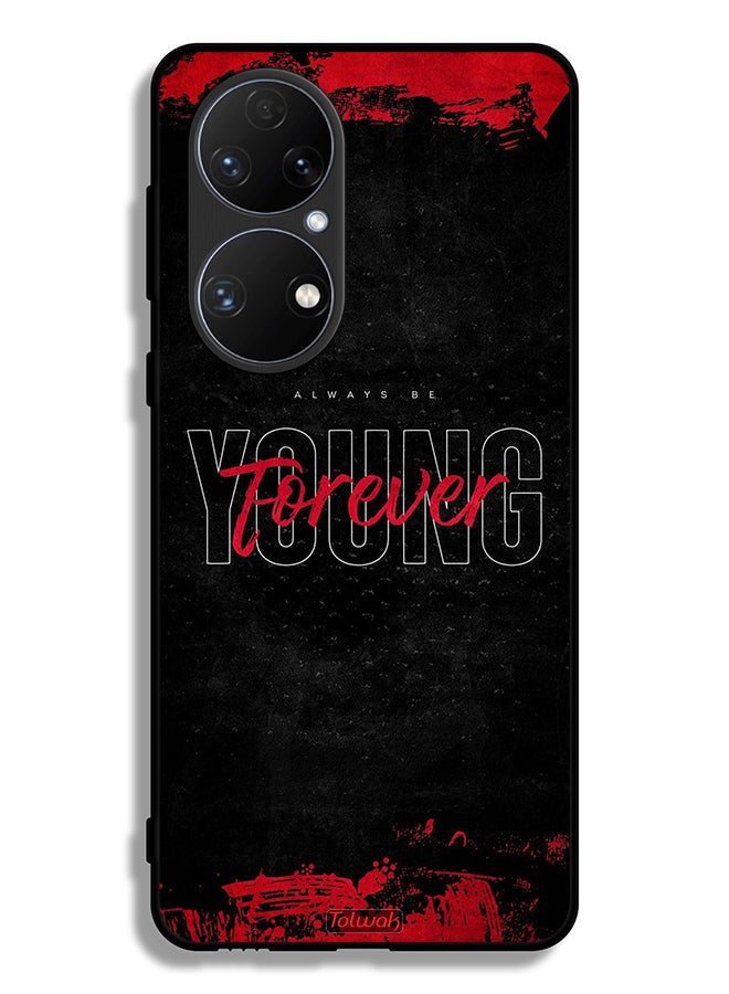 Tolwak Huawei P50E Protective Case Cover Forever Young - Image 2