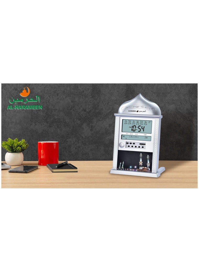 الحرمين مكة عزان صوت الصلاة المنبه مع سنوز الخيار فضي - Image 3