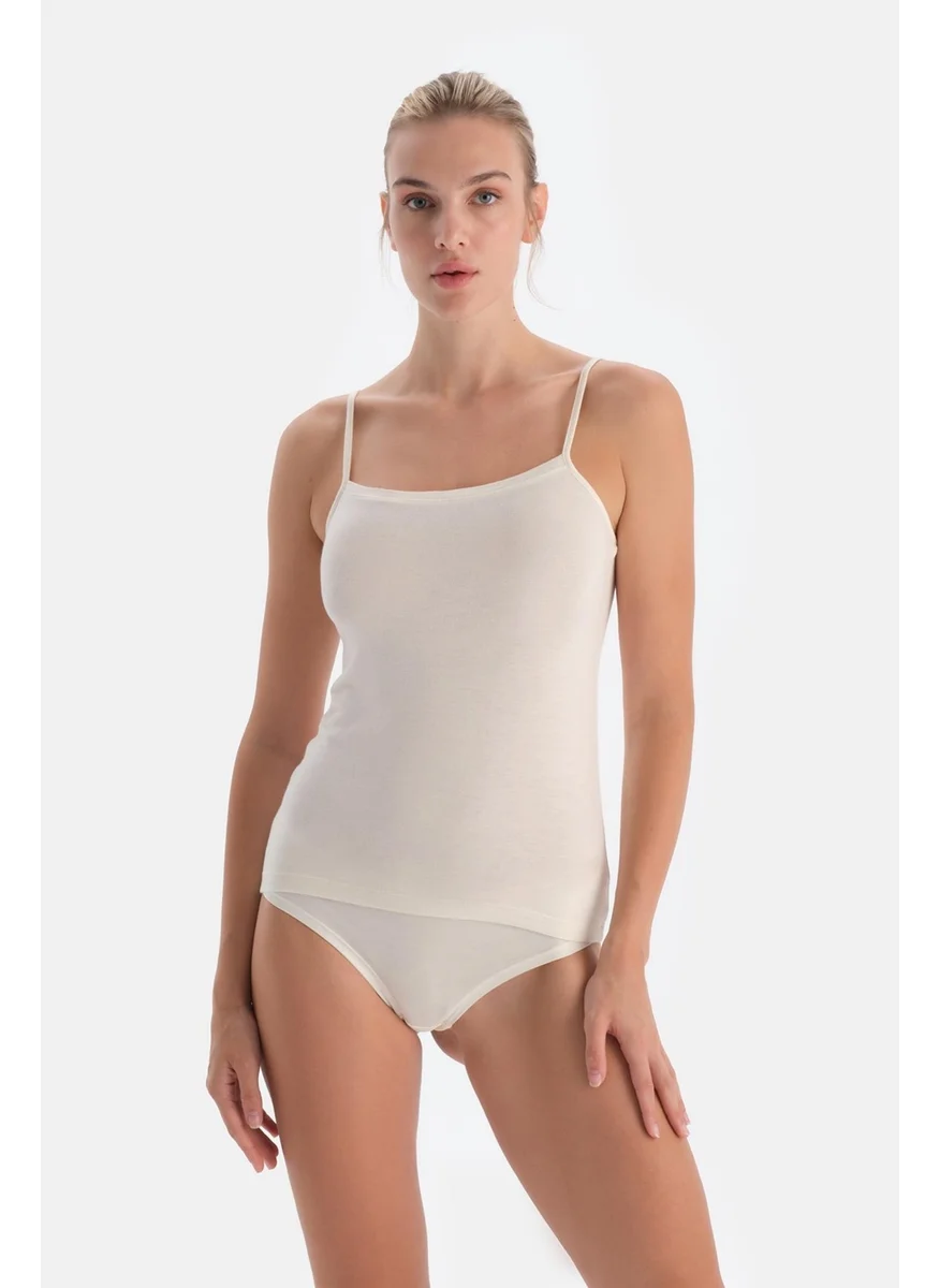 dagi Ecru 5016KC Modal Cashmere Undershirt