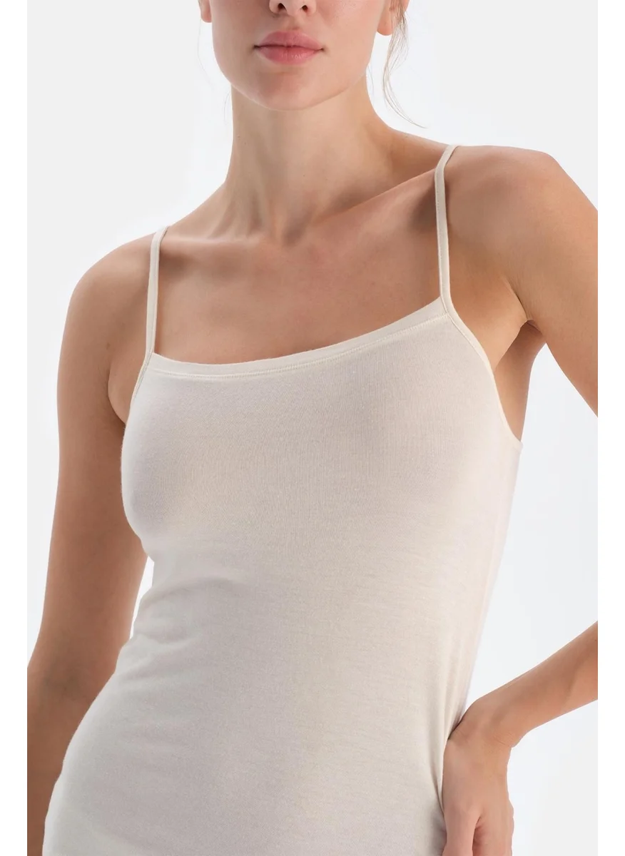 dagi Ecru 5016KC Modal Cashmere Undershirt