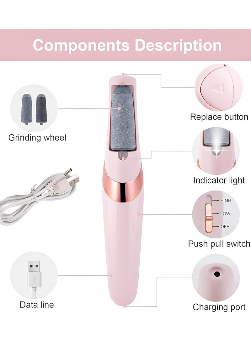 Rechargeable Electric Foot Peeler - Waterproof Callus Remover, Foot Scrub for Rough Skin Removal - Image 3
