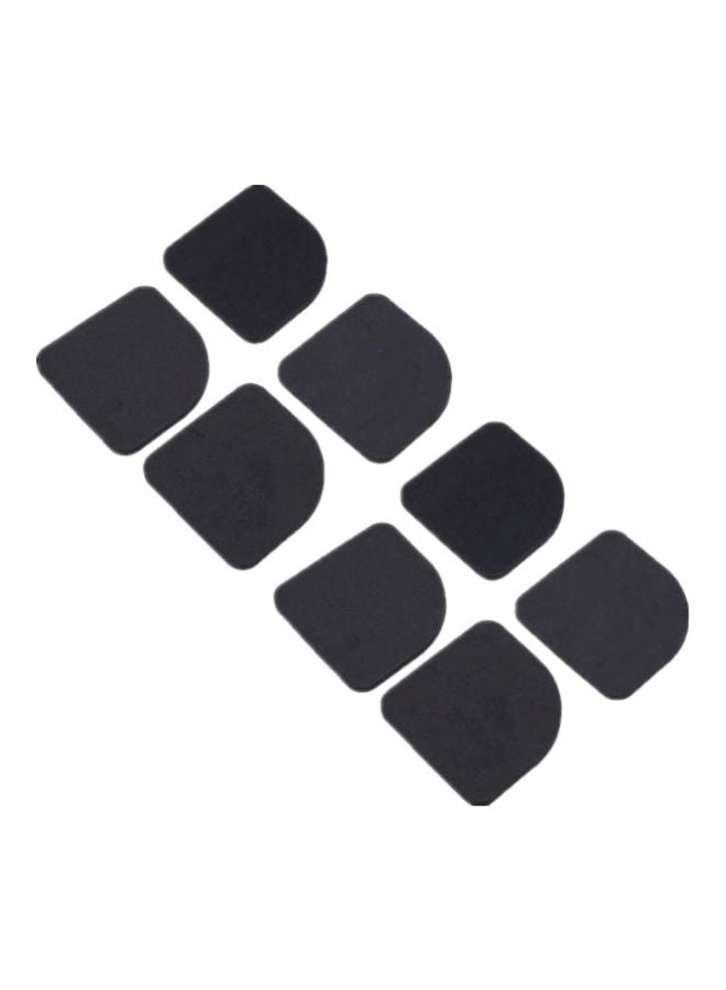 8-Piece Refrigerator Anti Vibration Pad Black 