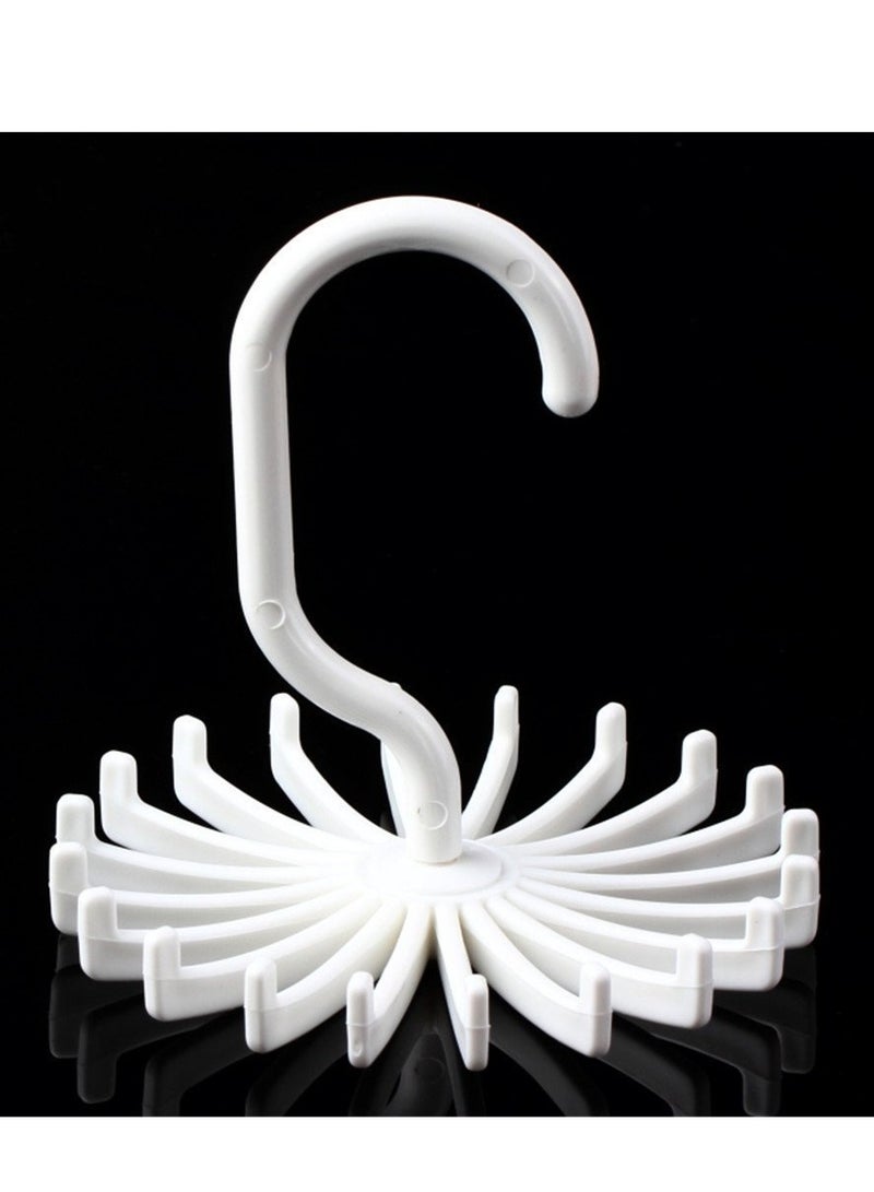 360 Degree Twirl Ties Rack Organizer Belt Hanger Hook Closet Organizer 